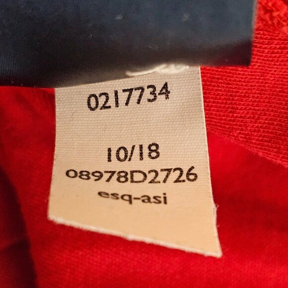 Y2K Tommy Hilfiger Polo Mens 2XL Red Classic Fit Cotton Short Sleeve Shirt - Picture 9 of 10